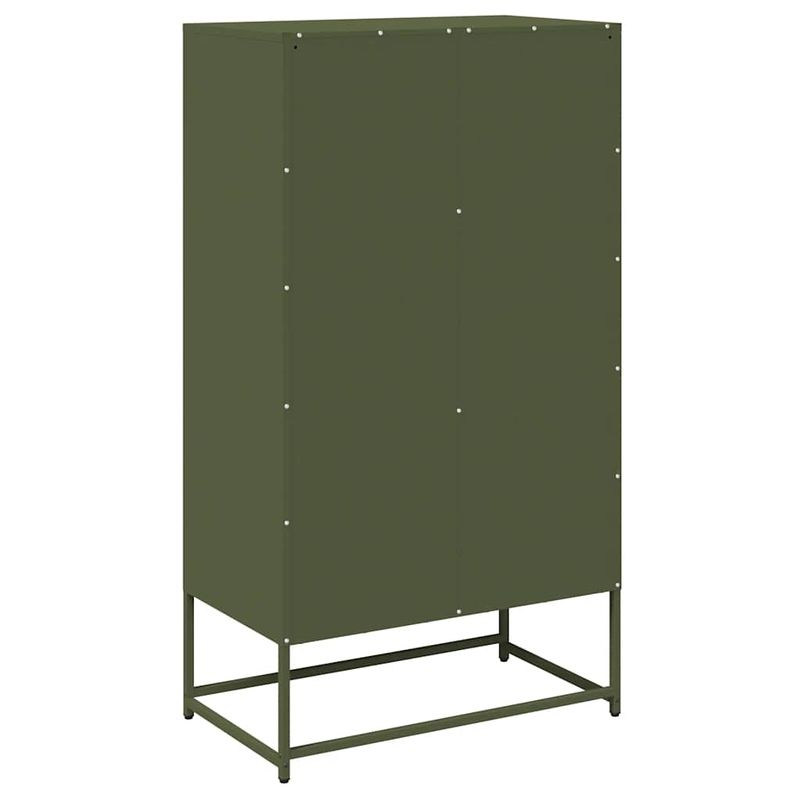 Casa si Gradina - Mobilier - Comode si corpuri - Corpuri bucatarie - Dulap inalt, verde masliniu, 68x39x123 cm, otel - Infinity.ro