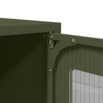 Casa si Gradina - Mobilier - Comode si corpuri - Corpuri bucatarie - Dulap inalt, verde masliniu, 68x39x123 cm, otel - Infinity.ro
