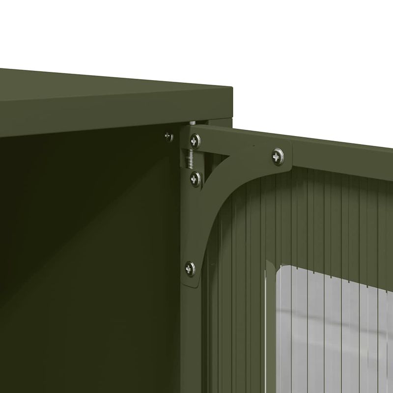 Casa si Gradina - Mobilier - Comode si corpuri - Corpuri bucatarie - Dulap inalt, verde masliniu, 68x39x123 cm, otel - Infinity.ro