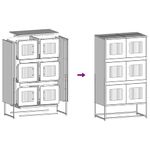 Casa si Gradina - Mobilier - Comode si corpuri - Corpuri bucatarie - Dulap inalt, verde masliniu, 68x39x123 cm, otel - Infinity.ro