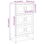 Casa si Gradina - Mobilier - Comode si corpuri - Corpuri bucatarie - Dulap inalt, verde masliniu, 68x39x123 cm, otel - Infinity.ro