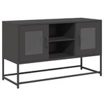 Casa si Gradina - Mobilier - Comode si corpuri - Comode - Dulap TV, negru, 68,5x39x60,5 cm, otel - Infinity.ro