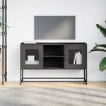 Casa si Gradina - Mobilier - Comode si corpuri - Comode - Dulap TV, negru, 68,5x39x60,5 cm, otel - Infinity.ro