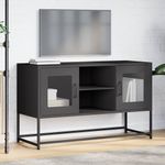 Casa si Gradina - Mobilier - Comode si corpuri - Comode - Dulap TV, negru, 68,5x39x60,5 cm, otel - Infinity.ro