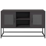 Casa si Gradina - Mobilier - Comode si corpuri - Comode - Dulap TV, negru, 68,5x39x60,5 cm, otel - Infinity.ro