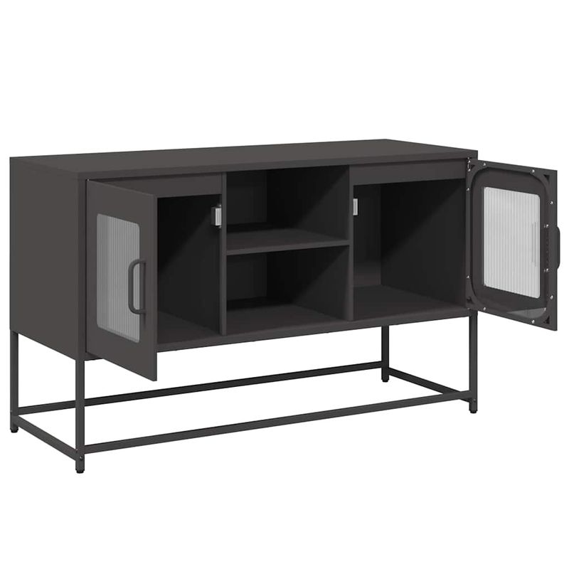 Casa si Gradina - Mobilier - Comode si corpuri - Comode - Dulap TV, negru, 68,5x39x60,5 cm, otel - Infinity.ro
