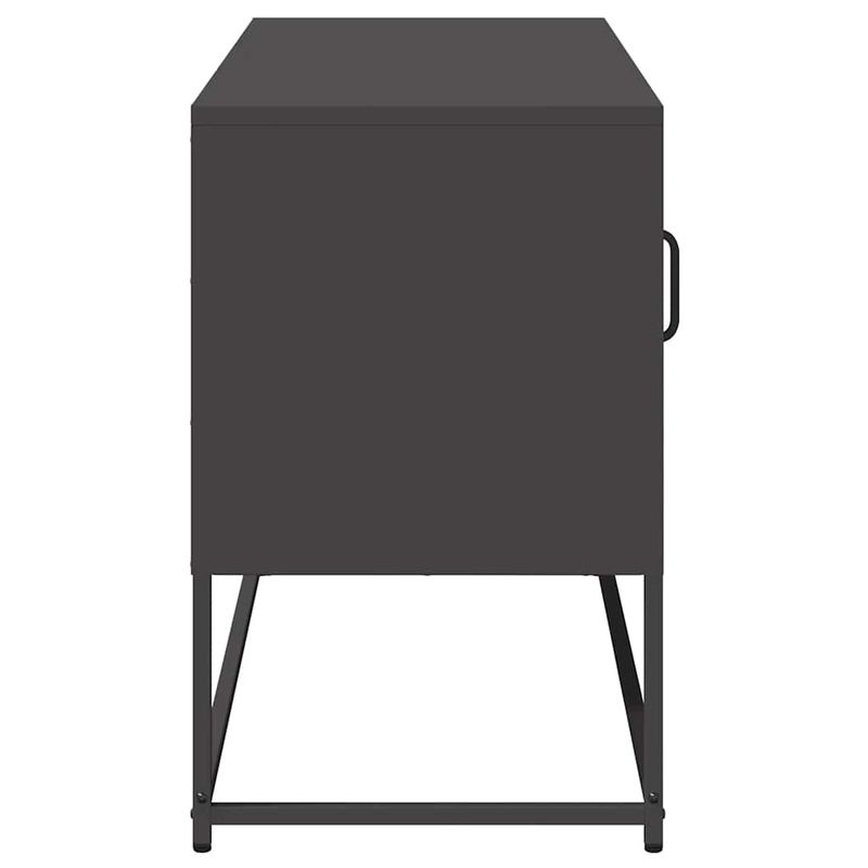 Casa si Gradina - Mobilier - Comode si corpuri - Comode - Dulap TV, negru, 68,5x39x60,5 cm, otel - Infinity.ro