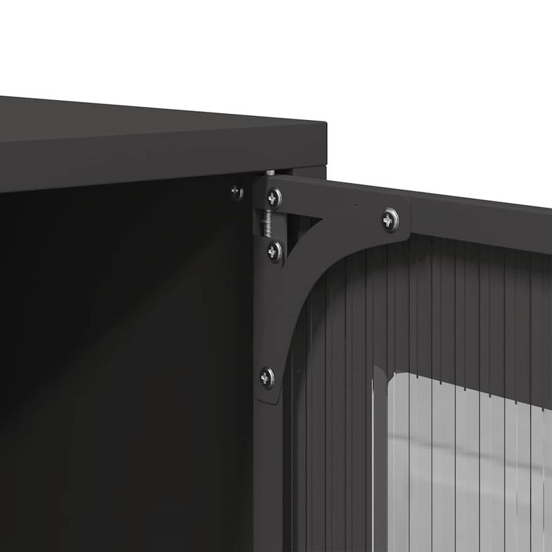 Casa si Gradina - Mobilier - Comode si corpuri - Comode - Dulap TV, negru, 68,5x39x60,5 cm, otel - Infinity.ro