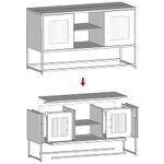 Casa si Gradina - Mobilier - Comode si corpuri - Comode - Dulap TV, negru, 68,5x39x60,5 cm, otel - Infinity.ro