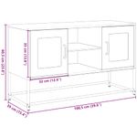 Casa si Gradina - Mobilier - Comode si corpuri - Comode - Dulap TV, negru, 68,5x39x60,5 cm, otel - Infinity.ro