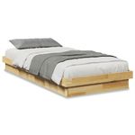 Casa si Gradina - Mobilier - Paturi si accesorii - Paturi - Cadru pat fara saltea 100x200 cm lemn masiv de stejar - Infinity.ro