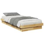 Casa si Gradina - Mobilier - Paturi si accesorii - Paturi - Cadru pat fara saltea 100x200 cm lemn masiv de stejar - Infinity.ro