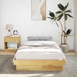 Casa si Gradina - Mobilier - Paturi si accesorii - Paturi - Cadru pat fara saltea 100x200 cm lemn masiv de stejar - Infinity.ro