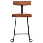 Casa si Gradina - Mobilier - Scaune si fotolii - Scaune - Scaune de bar 2 buc 49x43x79 cm lemn masiv de mango, maro închis și negru - Infinity.ro