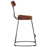 Casa si Gradina - Mobilier - Scaune si fotolii - Scaune - Scaune de bar 2 buc 49x43x79 cm lemn masiv de mango, maro închis și negru - Infinity.ro