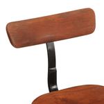 Casa si Gradina - Mobilier - Scaune si fotolii - Scaune - Scaune de bar 2 buc 49x43x79 cm lemn masiv de mango, maro închis și negru - Infinity.ro