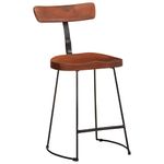 Casa si Gradina - Mobilier - Scaune si fotolii - Scaune - Scaune de bar 2 buc 49x43x79 cm lemn masiv de mango, maro închis și negru - Infinity.ro