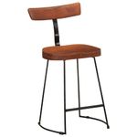 Casa si Gradina - Mobilier - Scaune si fotolii - Scaune - Scaune de bar 2 buc 49x43x79 cm lemn masiv de mango, maro închis și negru - Infinity.ro