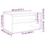 Casa si Gradina - Mobilier - Comode si corpuri - Comode - Comoda TV, stejar maro, 80x40x40 cm, lemn prelucrat - Infinity.ro