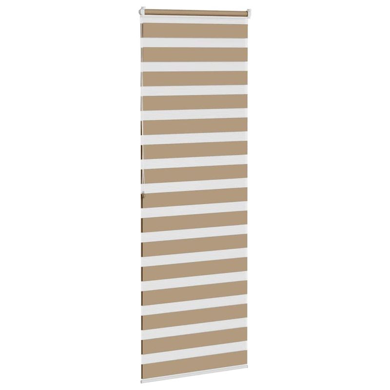 Casa si Gradina - Textile si covoare - Rulouri si jaluzele - Jaluzea tip zebra 80x200 cm latime tesatura 75,9 cm poliester, sand brown - Infinity.ro