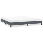 Casa si Gradina - Mobilier - Paturi si accesorii - Paturi - Cadru de pat fara saltea Gri inchis 200x220 cm catifea - Infinity.ro