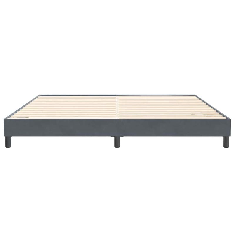 Casa si Gradina - Mobilier - Paturi si accesorii - Paturi - Cadru de pat fara saltea Gri inchis 200x220 cm catifea - Infinity.ro