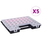 Casa si Gradina - Constructii - Depozitare, transport si protectie - Organizatoare si cutii scule - Cutii sortare 5 buc separatoare reglabile 385x283x50 mm plastic - Infinity.ro