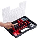 Casa si Gradina - Constructii - Depozitare, transport si protectie - Organizatoare si cutii scule - Cutii sortare 5 buc separatoare reglabile 385x283x50 mm plastic - Infinity.ro