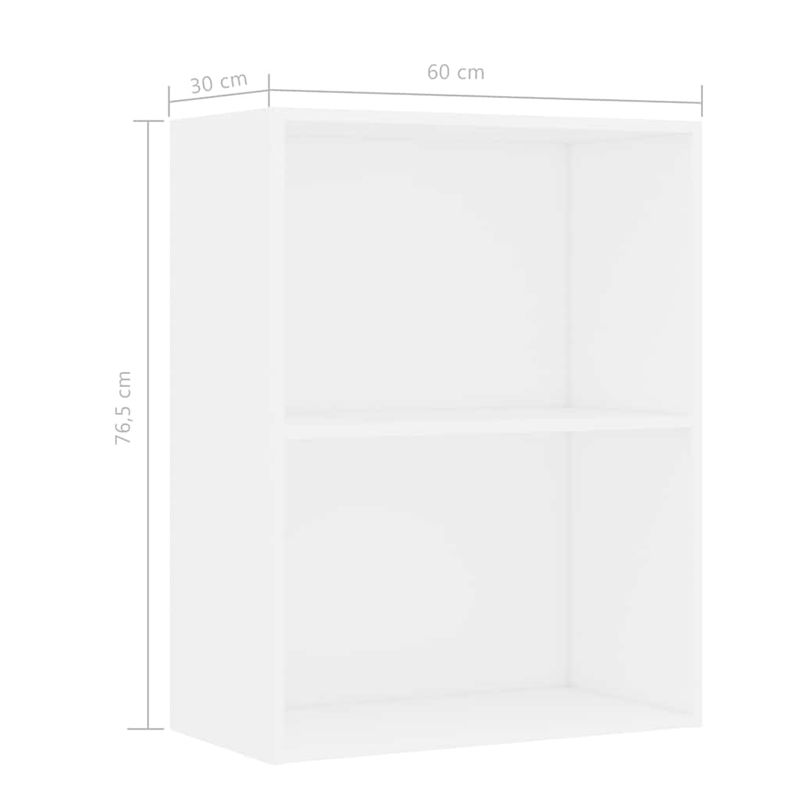 Casa si Gradina - Mobilier - Biblioteci si rafturi - Biblioteci - Biblioteca, alb, 60x30x76,5 cm, lemn prelucrat - Infinity.ro