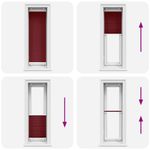 Casa si Gradina - Textile si covoare - Rulouri si jaluzele - Jaluza plisata Bordeaux Rosu 45x100 cm Latime tesatura 44,4 cm - Infinity.ro