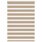 Casa si Gradina - Textile si covoare - Rulouri si jaluzele - Jaluzea tip zebra 105x100 cm latime tesatura 100,9 cm poliester, sand brown - Infinity.ro
