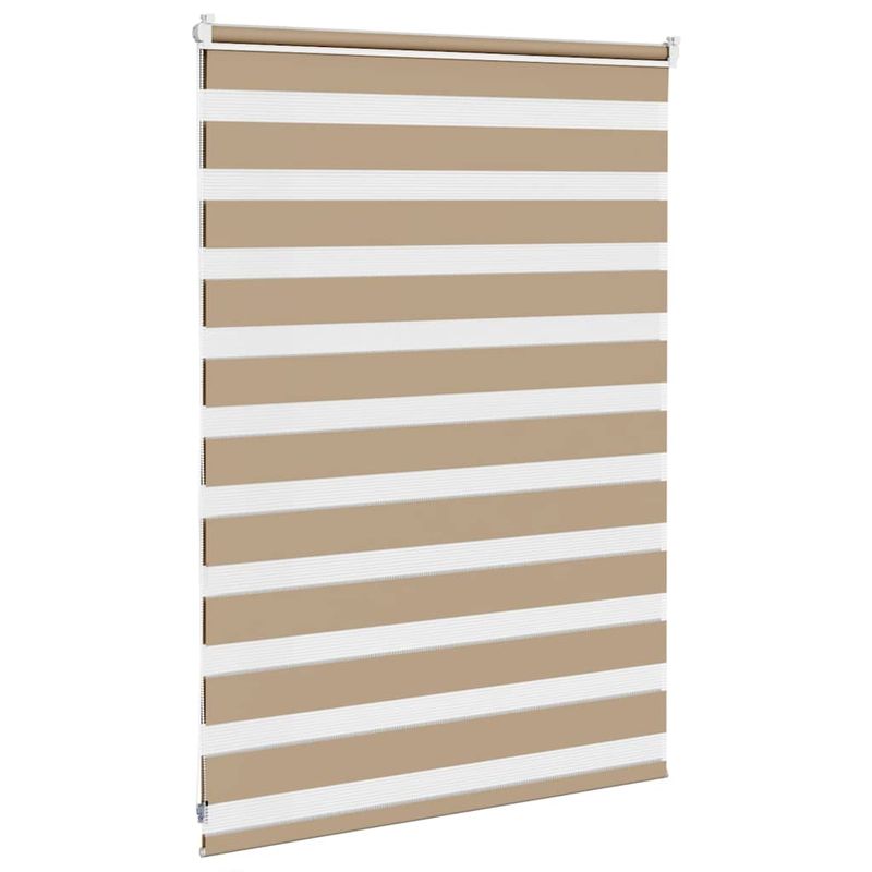 Casa si Gradina - Textile si covoare - Rulouri si jaluzele - Jaluzea tip zebra 105x100 cm latime tesatura 100,9 cm poliester, sand brown - Infinity.ro