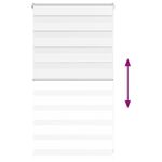 Casa si Gradina - Textile si covoare - Rulouri si jaluzele - Jaluzea tip zebra alb latime tesatura 65,9 cm poliester, mărime 70x100 cm - Infinity.ro