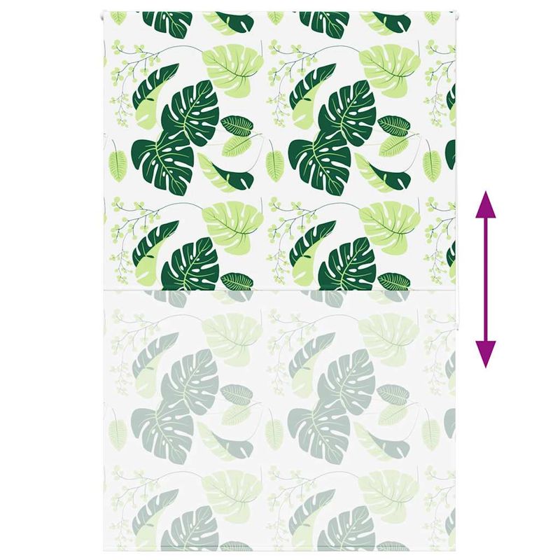 Casa si Gradina - Textile si covoare - Rulouri si jaluzele - Jaluza cu rola de dus 150x240 cm latime material 146 cm, frunze verzi - Infinity.ro