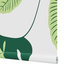 Casa si Gradina - Textile si covoare - Rulouri si jaluzele - Jaluza cu rola de dus 150x240 cm latime material 146 cm, frunze verzi - Infinity.ro