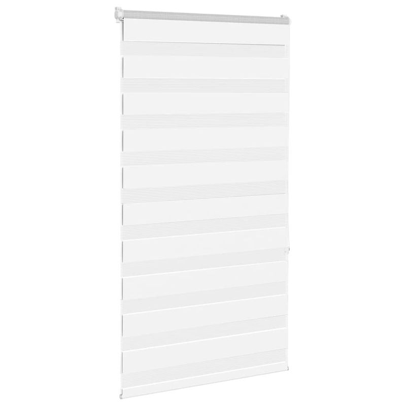 Casa si Gradina - Textile si covoare - Rulouri si jaluzele - Jaluzea tip zebra alb latime tesatura 65,9 cm poliester, mărime 70x150 cm - Infinity.ro