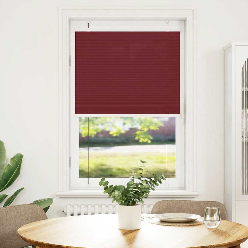 Casa si Gradina - Textile si covoare - Rulouri si jaluzele - Jaluza plisata Bordeaux Rosu 70x100 cm Latime tesatura 69,4 cm - Infinity.ro