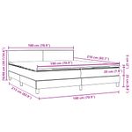 Casa si Gradina - Mobilier - Paturi si accesorii - Paturi - Pat box spring cu saltea, roz, 180x210 cm, catifea - Infinity.ro