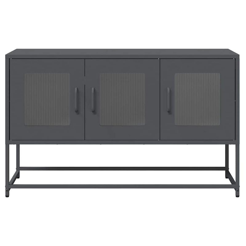 Casa si Gradina - Mobilier - Comode si corpuri - Comode - Dulap TV, antracit, 100,5x39x60,5 cm, otel laminat la rece - Infinity.ro