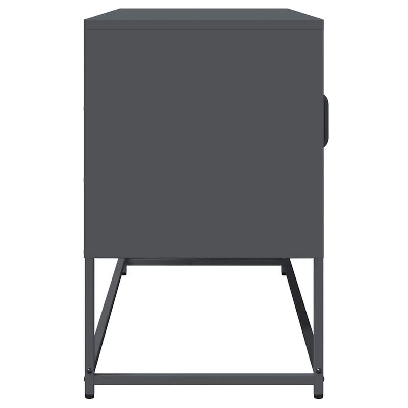 Casa si Gradina - Mobilier - Comode si corpuri - Comode - Dulap TV, antracit, 100,5x39x60,5 cm, otel laminat la rece - Infinity.ro
