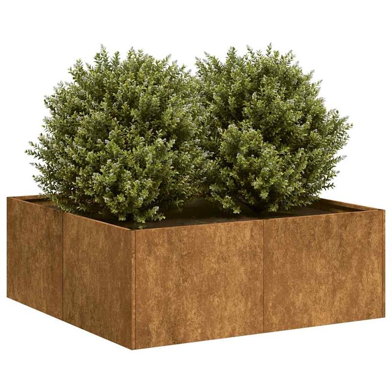 Casa si Gradina - Gradinarit si plante - Plante si ghivece - Ghivece si suporturi - Jardiniera Rusty 80x80x30 cm Otel pentru intemperii - Infinity.ro