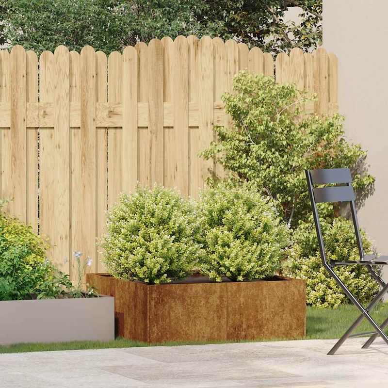 Casa si Gradina - Gradinarit si plante - Plante si ghivece - Ghivece si suporturi - Jardiniera Rusty 80x80x30 cm Otel pentru intemperii - Infinity.ro