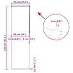 Casa si Gradina - Textile si covoare - Rulouri si jaluzele - Jaluza cu role de dus cu caseta 70x240 cm latime material 66 cm, frunze - Infinity.ro