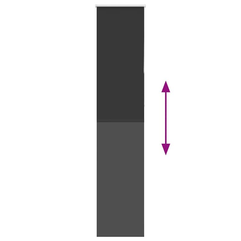 Casa si Gradina - Textile si covoare - Rulouri si jaluzele - Jaluza cu role opace negru 50x210 cm latime material 45,7 cm - Infinity.ro