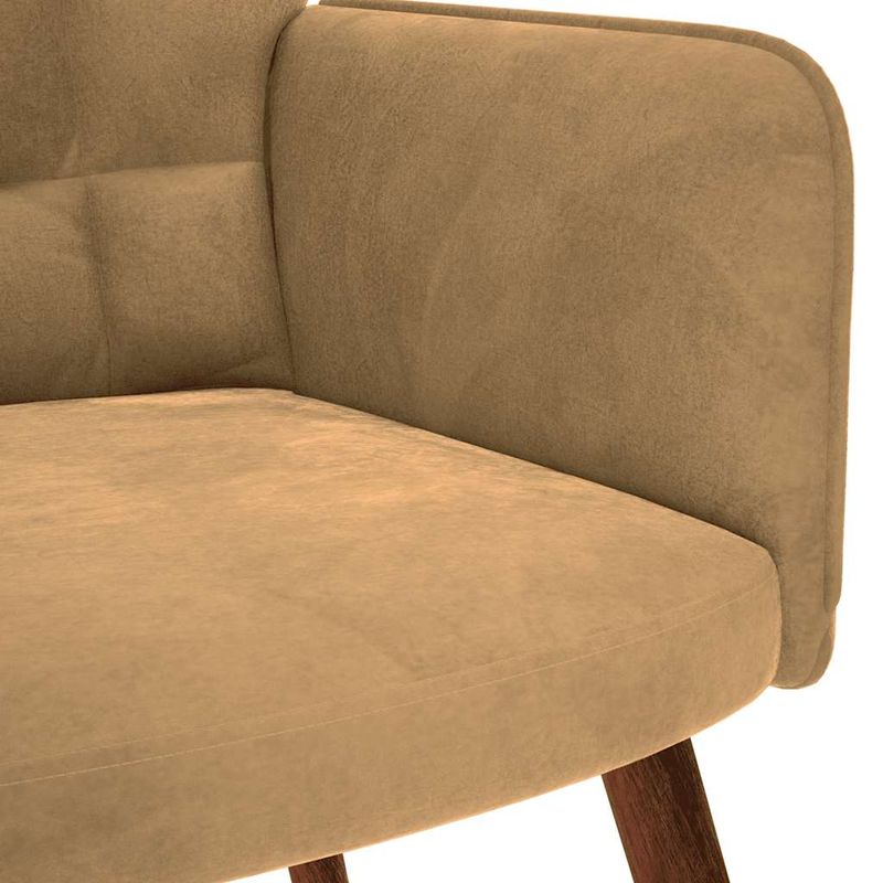 Casa si Gradina - Mobilier - Scaune si fotolii - Fotolii - Fotoliu de relaxare cu taburet, maro, catifea - Infinity.ro