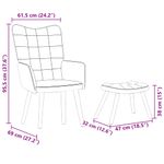 Casa si Gradina - Mobilier - Scaune si fotolii - Fotolii - Fotoliu de relaxare cu taburet, maro, catifea - Infinity.ro
