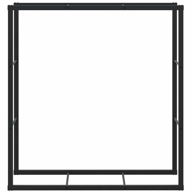 Casa si Gradina - Termice - Sobe, Seminee si accesorii - Accesorii seminee si sobe - Rastel pentru lemne de foc, negru, 110x30x116 cm, otel - Infinity.ro