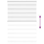 Casa si Gradina - Textile si covoare - Rulouri si jaluzele - Jaluzea tip zebra alb latime tesatura 90,9 cm poliester, mărime 95x100 cm - Infinity.ro