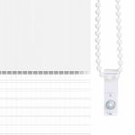 Casa si Gradina - Textile si covoare - Rulouri si jaluzele - Jaluzea tip zebra alb latime tesatura 90,9 cm poliester, mărime 95x100 cm - Infinity.ro