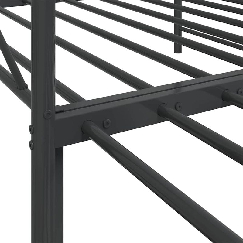 Casa si Gradina - Mobilier - Paturi si accesorii - Paturi - Pat de zi cu sufer fara saltea Negru 100x190 cm Otel - Infinity.ro